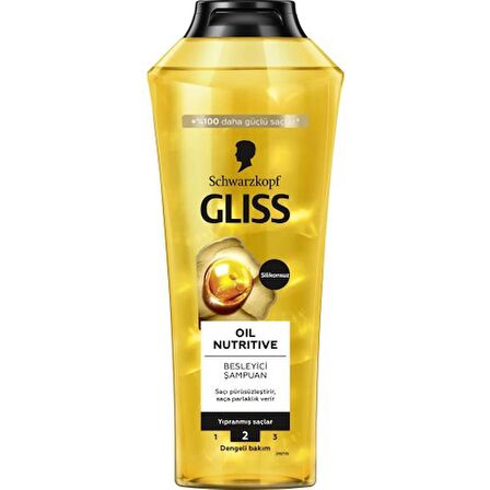 Gliss Oil Nutritive Şampuan 400ml + Saç Kremi 360ml + Sıvı Saç Kremi 200 ml 
