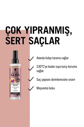 Serum Deep Repair Onarıcı Şampuan 400 ml ve Durulanmayan Sıvı Saç Kremi 200 ml