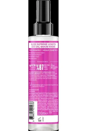 Supreme Length Uzun Saçlara Özel Set (Şampuan 400 ml + Durulanmayan Sıvı Saç Kremi 200 ml)