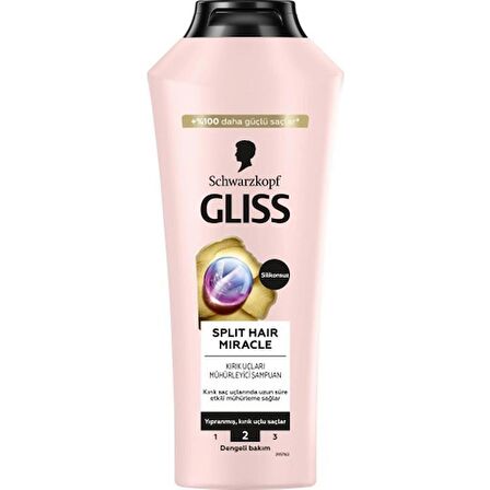 Gliss Split Hair Miracle Şampuan 400 Ml X 2 Adet + Split Hair Miracle Saç Kremi 360 Ml