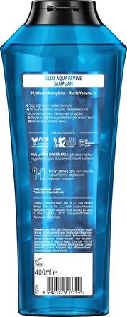 Gliss  Aqua Revive  Şampuan 400 Ml x 3 Adet