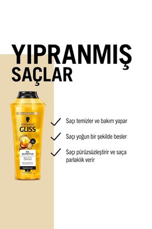 Oil Nutritive Şampuan 400ml X 6'lı Set Tarak