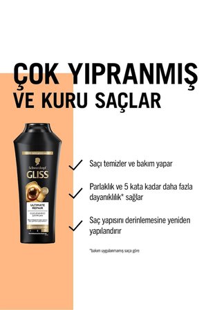Ultimate Repair Şampuan 400ml X 4'lü Set Tarak