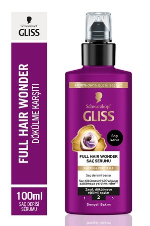 Full Hair Wonder Dökülme Karşıtı Sıvı Saç Bakım Serumu 100 ml X 2 Adet