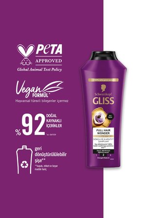 Full Hair Wonder Dökülme Karşıtı Şampuan 400ml X 2 Saç Kremi 360ml X2