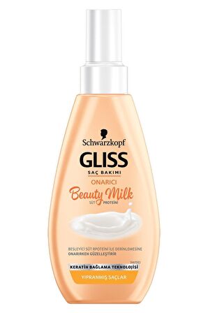 Gliss Beauty Milk - Onarıcı Saç Bakım Sütü 2'li Set