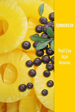 Ice Tea Açai Ananas Soğuk Çay Şeker İlavesiz 250 ml x 12