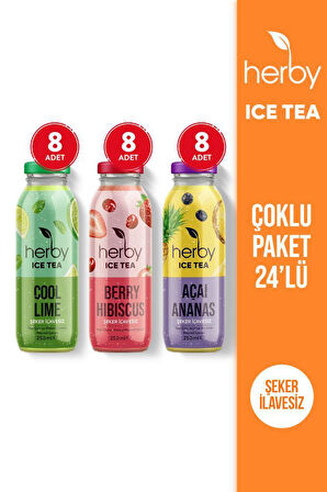 Ice Tea Soğuk Çay Şeker İlavesiz Deneme Paketi 250 ml x 24