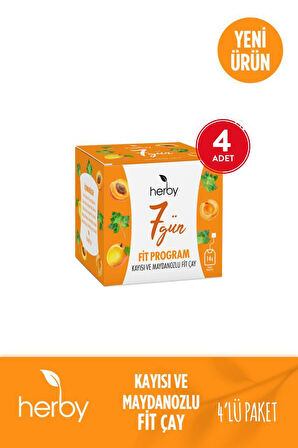 7 Gün Fit Program - Kayısı ve Maydanozlu Fit Çay 4'lü