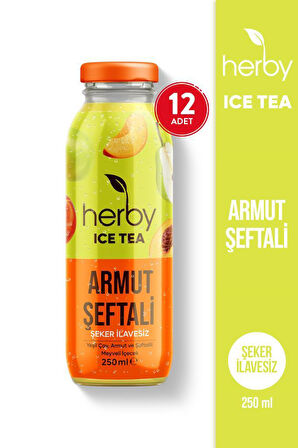 Ice Tea Armut Şeftali Soğuk Çay Şeker İlavesiz 250 ml x 12