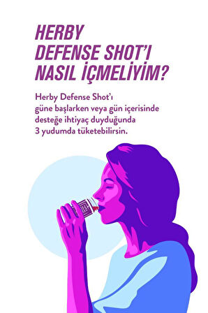 Herby Defense Ginger Shot 12'li Paket Bağışıklık Desteği Bitki Bazlı İçecek 60 ml