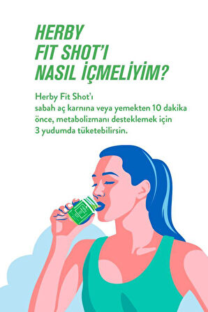 Fit Matcha Shot 24'lü Paket Formda Kal Bitki Bazlı İçecek 60 ml