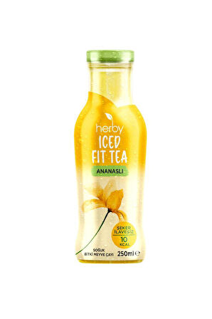 Herby Soğuk Çay Şeker İlavesiz 12'li Iced Fit Tea Ananaslı 250 ml