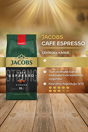 Jacobs Cafe Espresso Çekirdek Kahve 500 Gr x4 Adet