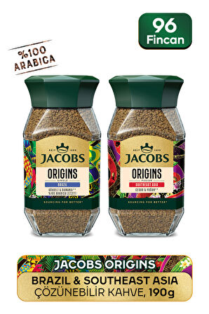 Jacobs Origins Brazil & Southeast Asia Çözüneblir Kahve 2 x 95g