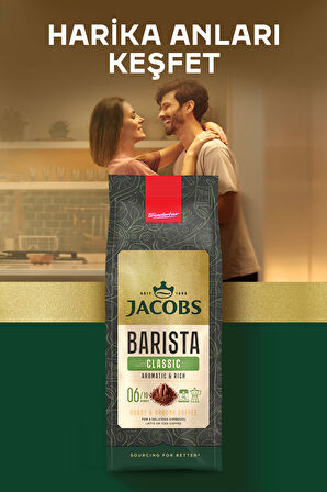 JACOBS - Filtre Kahve - Barista Serisi  - Yavaş Kavrum - Aromatik ve Zengin - 200g