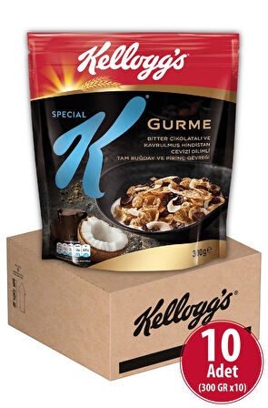 Special K Bitter Çikolatalı&Hindistan Cevizi Dilimli 300 gr x 10 Adet, %46 Yulaf Içerir, Lif