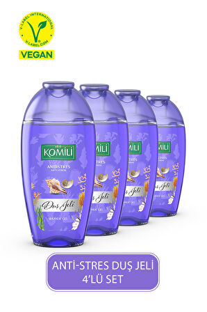 Anti-stres Vegan Seyahat Boy Duş Jeli Avantajlı Paket - Egzotik Koku - 4 X 200 ML