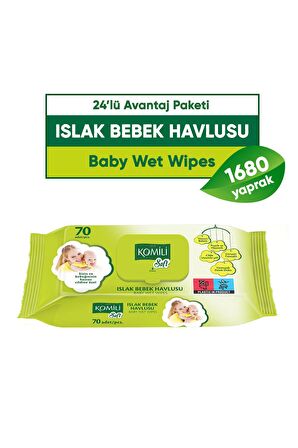  Soft Islak Havlu 70'li - 24'lü Paket - 1680 Yaprak