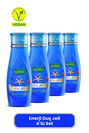 Enerji Vegan Duş Jeli 4'lü Set - Ferah Koku - 4 X 500 ML