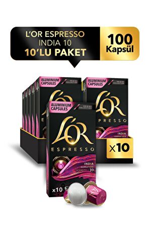 L'OR Espresso Origin India Kapsül Kahve 10 x 10 Paket ( 100 Adet )