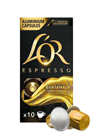 L'OR Espresso Origin Guatemala Kapsül Kahve 10 x 10 Paket ( 100 Adet )