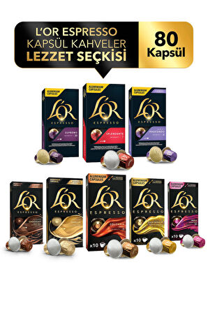 L'or Espresso Kapsül Kahveler Lezzet Seçkisi 80 Kapsül Kahve