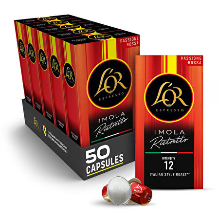 L'or Imola Ristretto Nespresso Uyumlu Alüminyum Kapsül Kahve 50 Kapsül