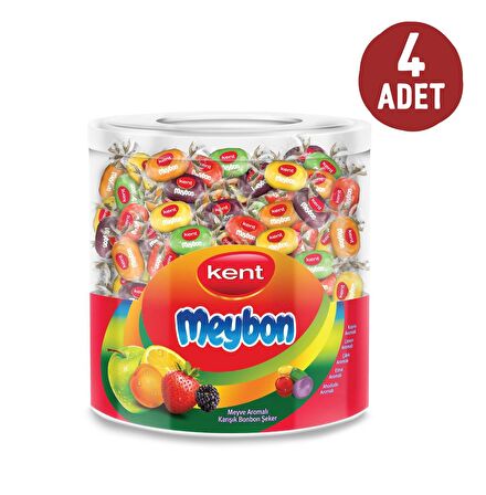 Meybon Mini Meyveli Kavanoz 504Gr 4'lü Paket