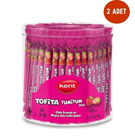 Tofita Yumiyum Çilekli 120'li Kavanoz - 2 ADET