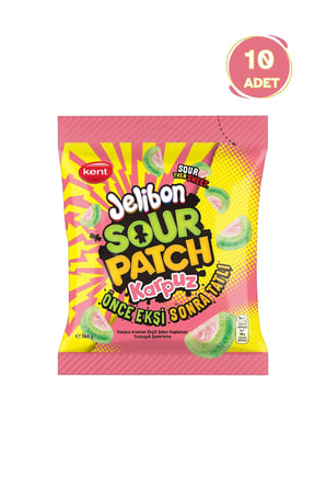 Jelibon Sour Patch Kids Karpuz Aromalı Şekerleme 160g - 10 Adet