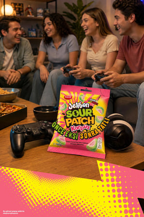 Jelibon Sour Patch Kids Karpuz Aromalı Şekerleme 160g - 10 Adet