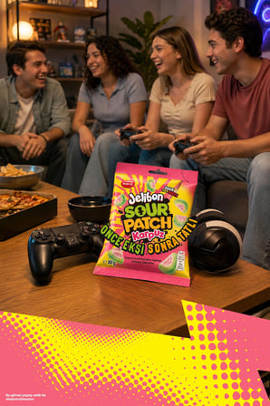 Sour Patch Karpuz Aromalı Şekerleme 80 Gr - 24'lü Paket