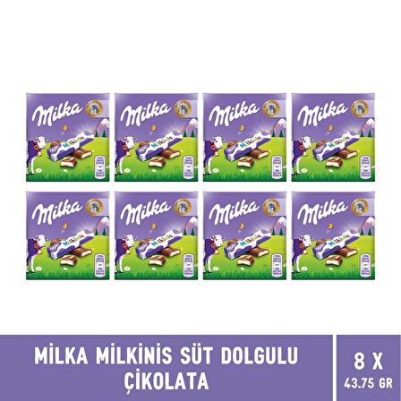 Milka Milkinis Süt Dolgulu Çikolata 43.75 gr - 8 Adet