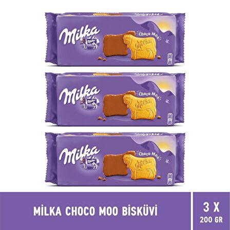 Milka Choco Moo Bisküvi 200  gr - 3 Adet