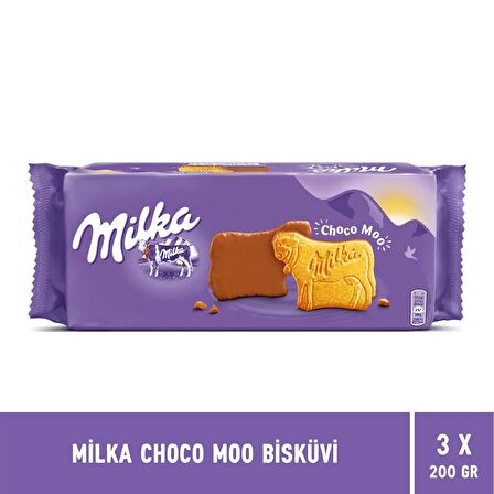 Milka Choco Moo Bisküvi 200  gr - 3 Adet