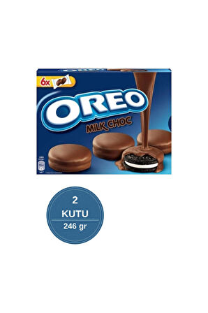 Oreo Sütlü Çikolata Kaplamalı Vanilyalı Bisküvi 246 gr - 2 Adet