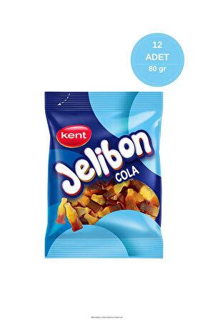 Jelibon Kola Aromalı Yumuşak Şekerleme 80 gr - 12 Adet