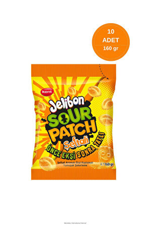 Jelibon Sour Patch Şeftali Aromalı Yumuşak Şekerleme 160 gr - 10 Adet