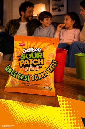 Jelibon Sour Patch Şeftali Aromalı Yumuşak Şekerleme 160 gr - 10 Adet