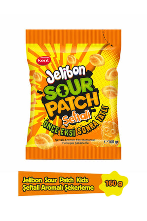 Jelibon Sour Patch Şeftali Aromalı Yumuşak Şekerleme 160 gr - 10 Adet