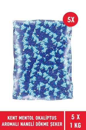 Kent Mentol Okaliptus Aromalı Dökme Bayram Şekeri 1 kg - 5 Adet