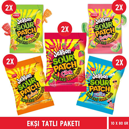 Sour Patch - Ekşi Tatlı Paketi  80 gr -10'lu Paket