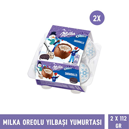 Milka Oreolu Yılbaşı Yumurtası 112 gr – 2 Adet