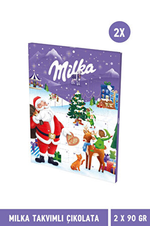 Milka Takvimli Çikolata 90 gr – 2 Adet