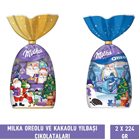 Milka Oreolu ve Kakaolu Yılbaşı Çikolatası 224 gr - 2 Adet