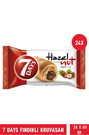 7 Days Fındıklı  Kruvasan 60 gr - 24 Adet