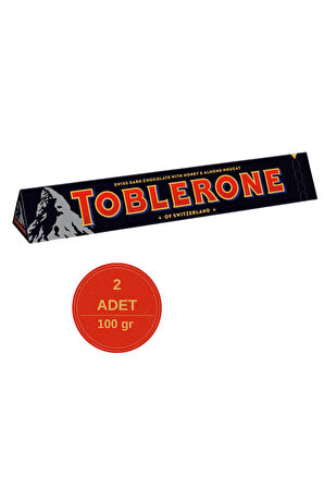 Toblerone Dark Bitter Çikolata 100g - 2 Adet