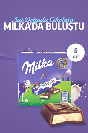 Milka Milkinis 43.75g (5’li Paket) – Süt Kremalı Çikolata Lezzeti