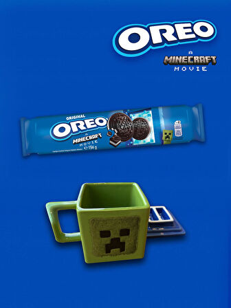 Oreo 6 Adet 154G Minecraft Vanilya + Minecraft Kupa Hediyeli